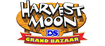 Harvest Moon: Grand Bazaar title screen for Nintendo DS